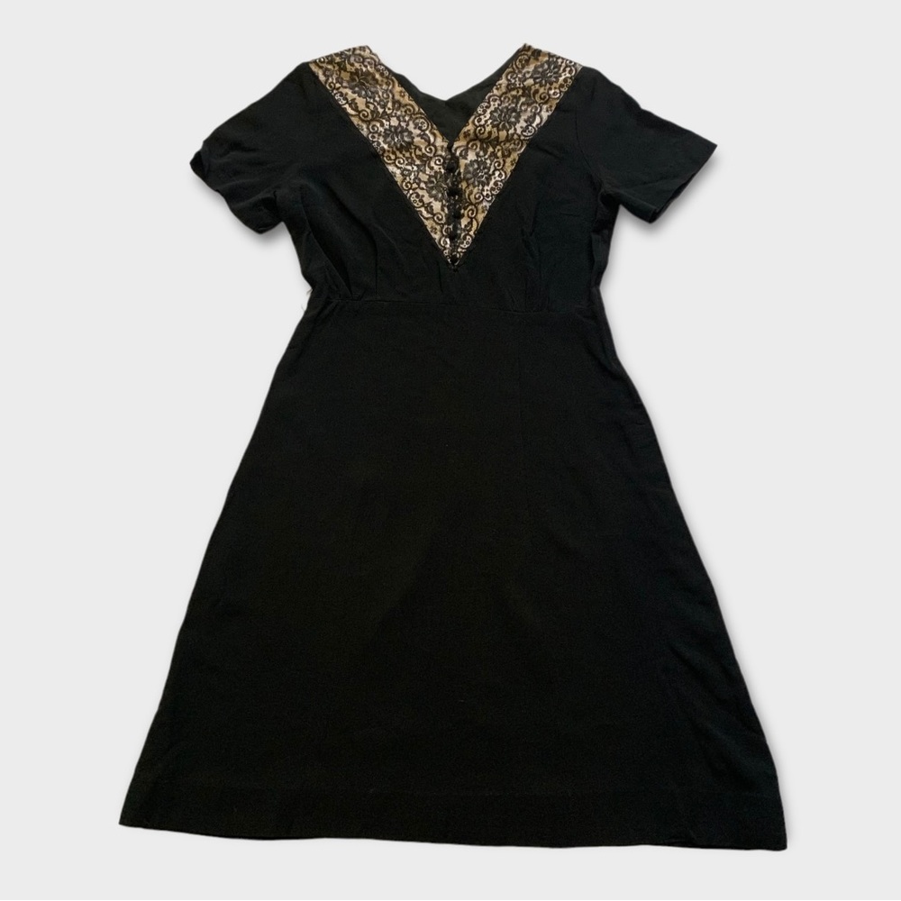 Vintage 50s/1950s Black Lace Dress
